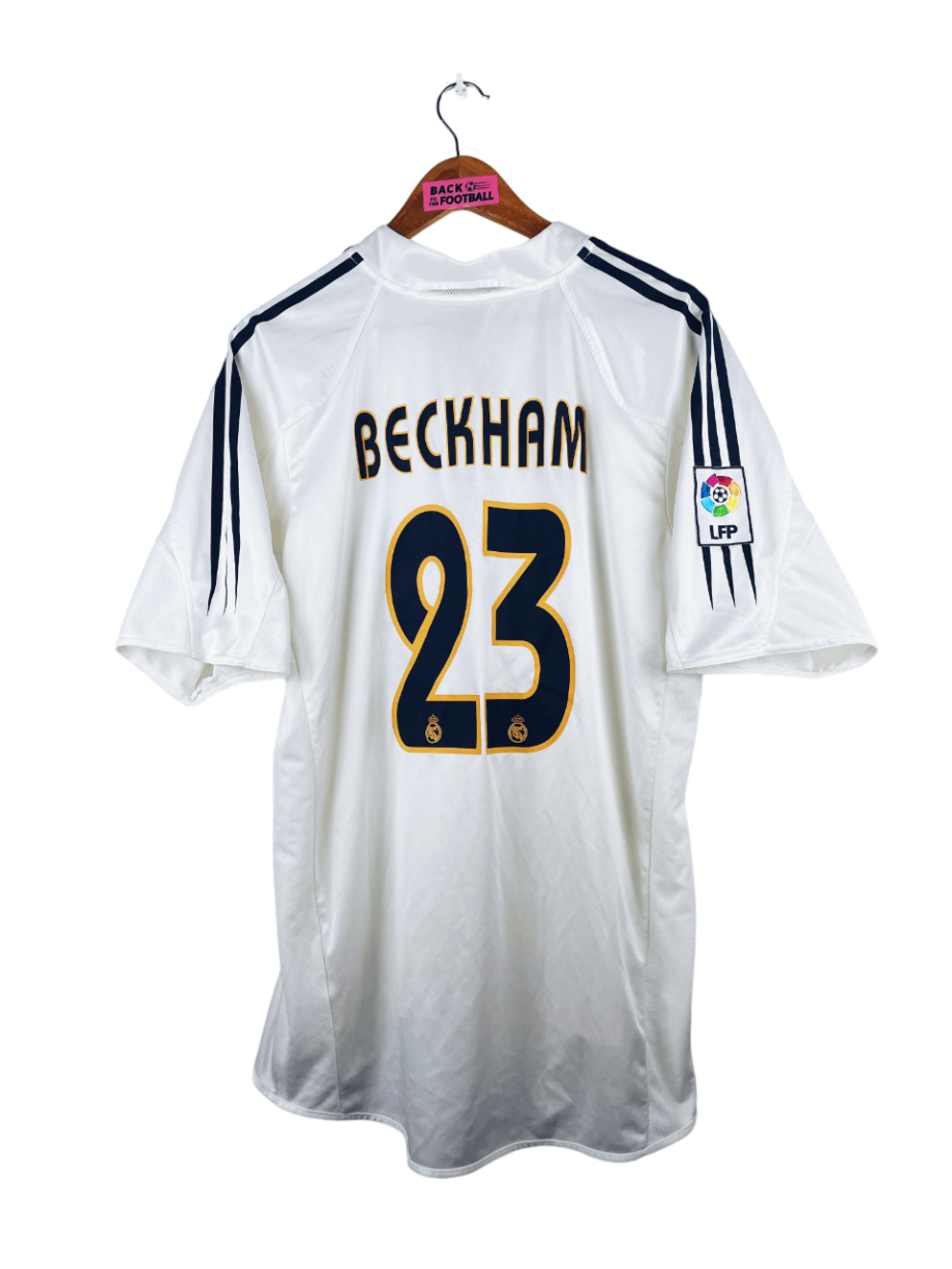 maillot vintage domicile Real Madrid 2004/2005 floqué Beckham #23