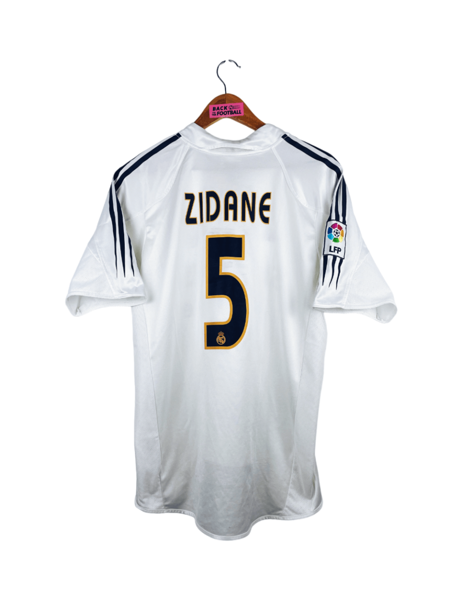 maillot vintage domicile Real Madrid 2004/2005 floqué Zidane #5