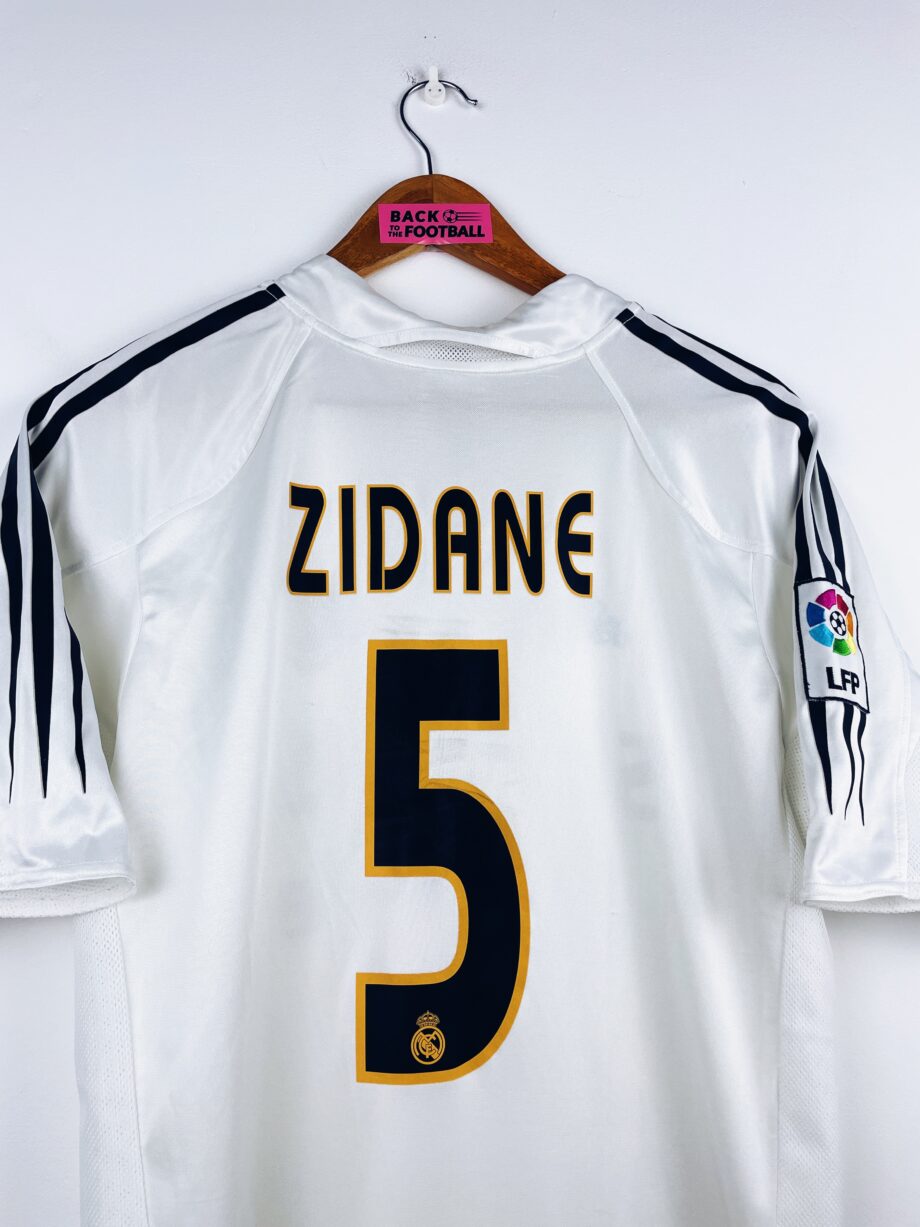 maillot vintage domicile Real Madrid 2004/2005 floqué Zidane #5