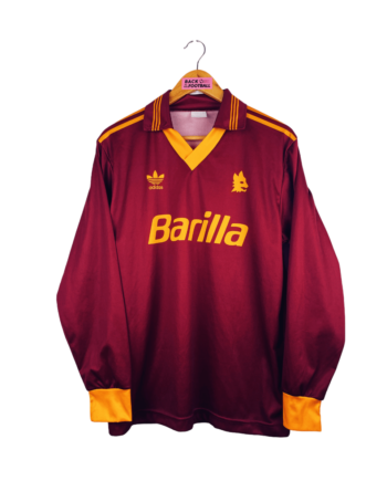 maillot vintage domicile AS Roma 1993/1994 manches longues