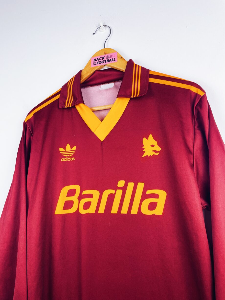 maillot vintage domicile AS Roma 1993/1994 manches longues