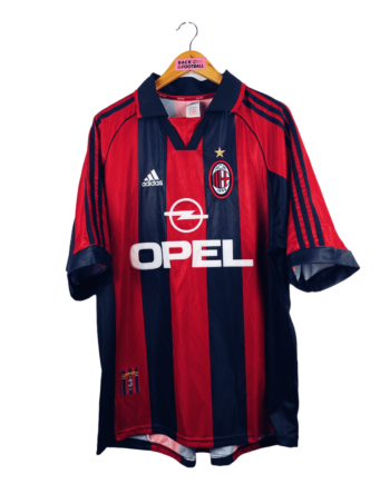 maillot vintage domicile AC Milan 1998/1999 porté (match worn) par le numéro 27