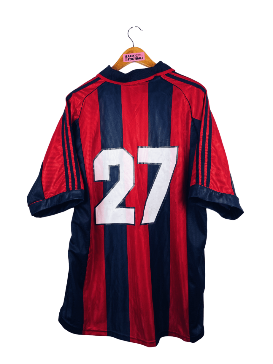 maillot vintage domicile AC Milan 1998/1999 porté (match worn) par le numéro 27