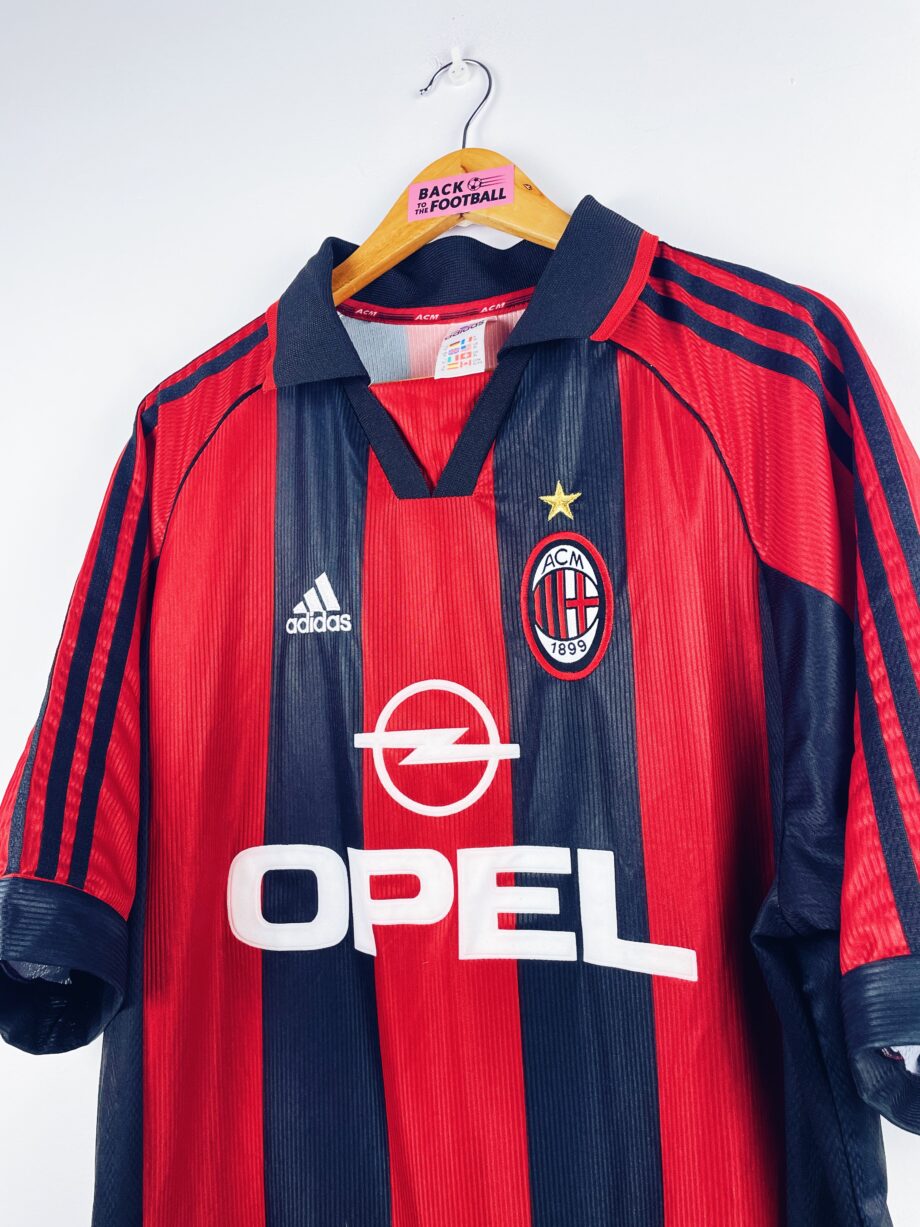 maillot vintage domicile AC Milan 1998/1999 porté (match worn) par le numéro 27