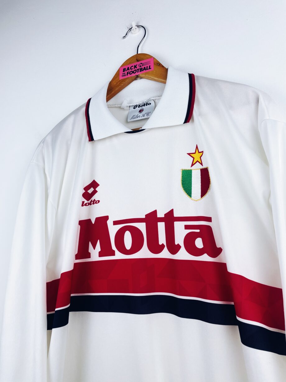 maillot vintage extérieur AC Milan 1993/1994 manches longues