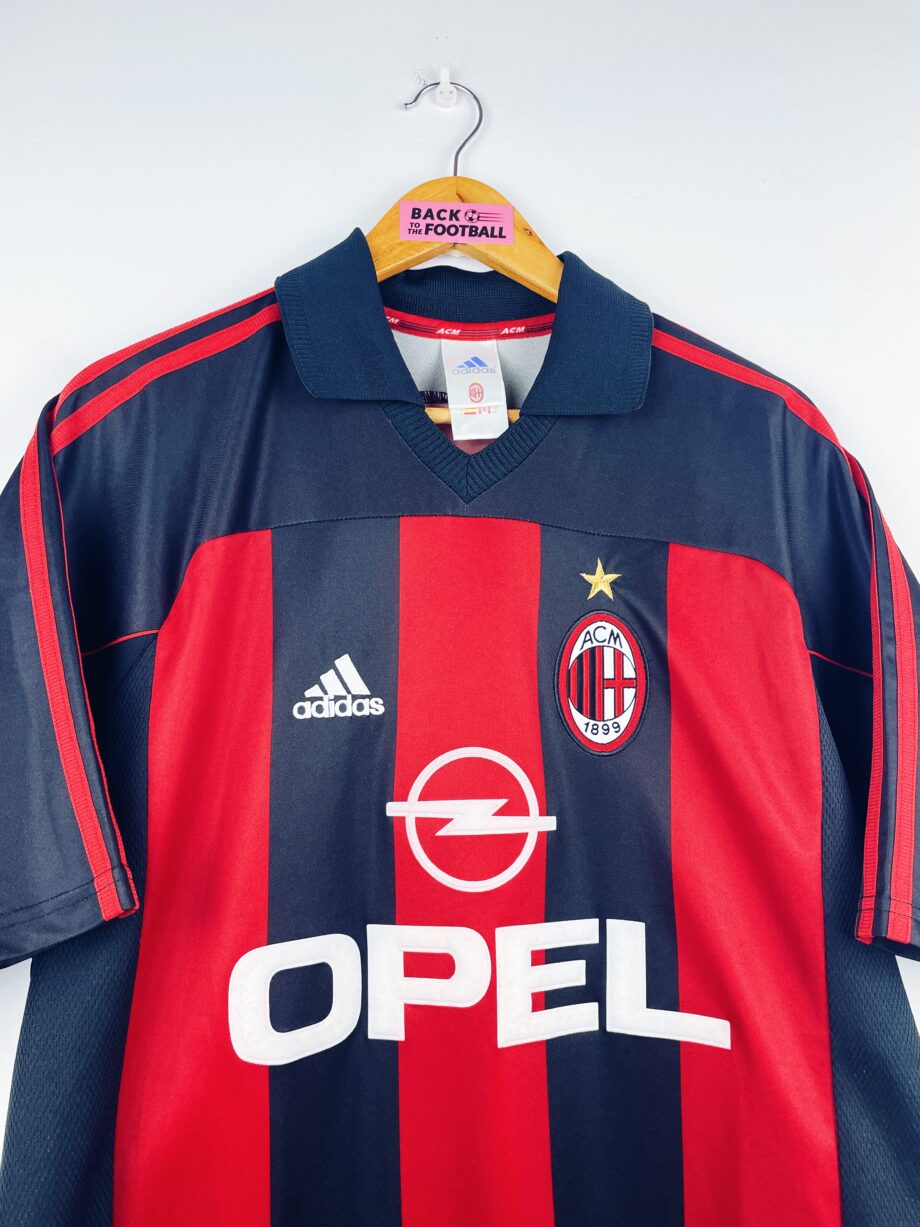 maillot vintage domicile AC Milan 2000/2002