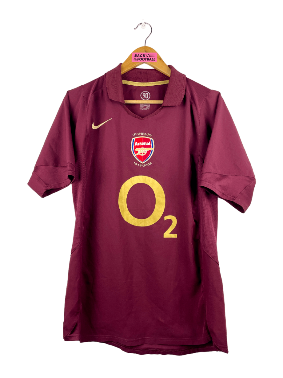 maillot vintage domicile Arsenal 2005/2006