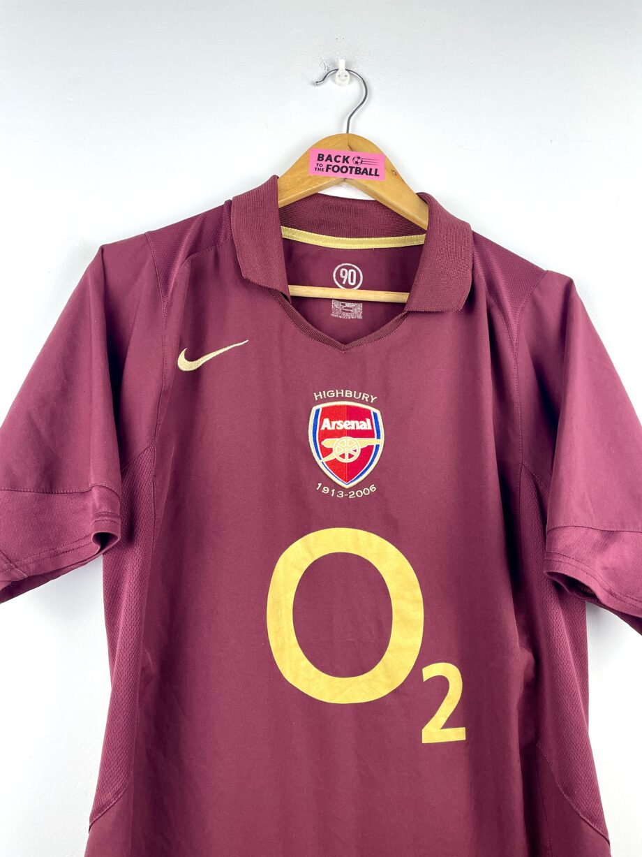 maillot vintage domicile Arsenal 2005/2006