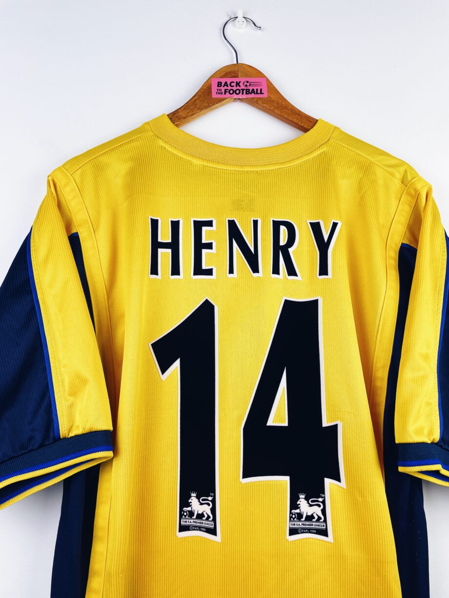 maillot vintage extérieur d'Arsenal 1999/2000 floqué Henry #14