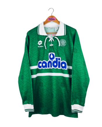 maillot vintage domicile de l'AS Saint-Etienne 1995/1997 manches longues issu du stock pro (player issue)