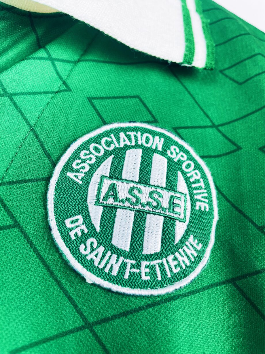 maillot vintage domicile de l'AS Saint-Etienne 1995/1997 manches longues issu du stock pro (player issue)