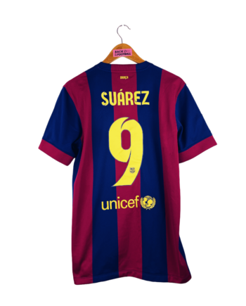 maillot vintage domicile FC Barcelone 2014/2015 floqué Suarez #9