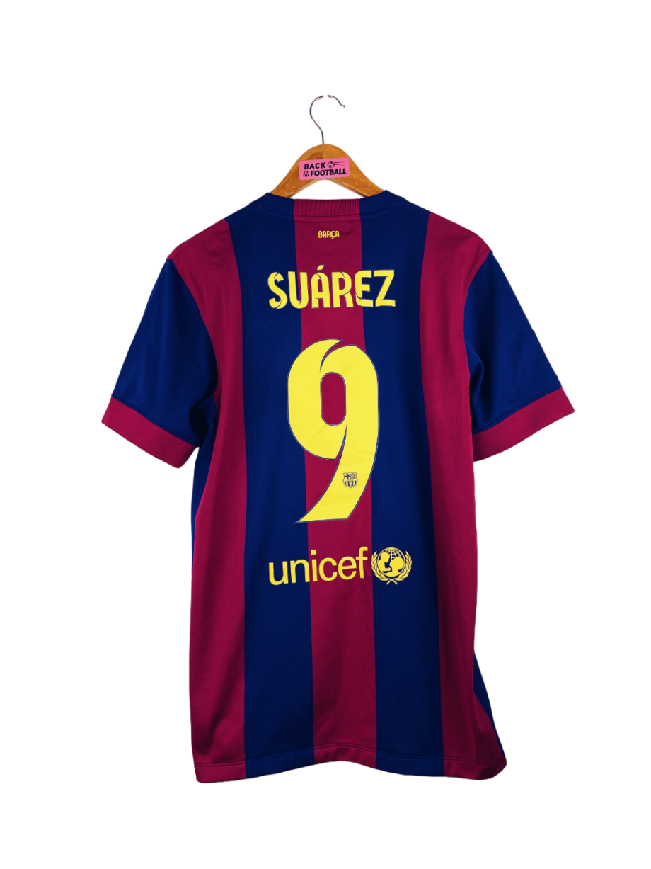 maillot vintage domicile FC Barcelone 2014/2015 floqué Suarez #9