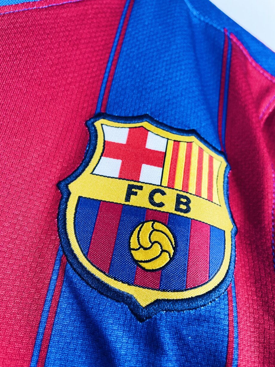 maillot vintage domicile de Barcelone 2009/2010 manches longues floqué Dani Alves #2