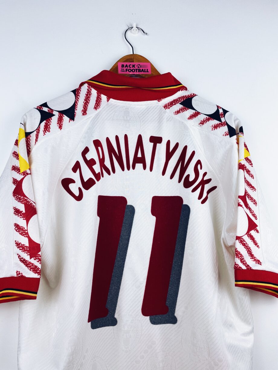 maillot vintage extérieur de la Belgique 1994 préparé (match issue) pour Czerniatynski #11