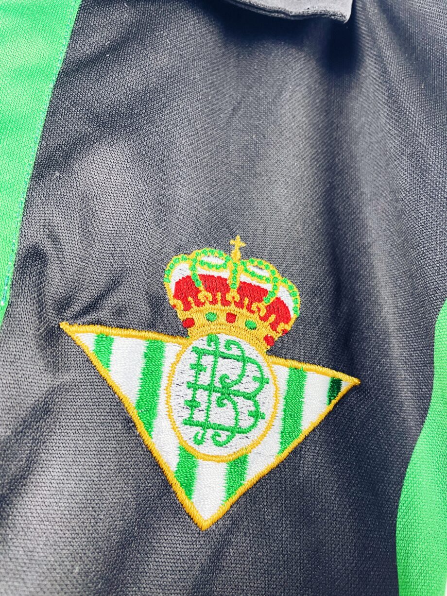 maillot vintage extérieur Betis Séville 1998/1999 manches longues porté (match worn) par Finidi #25