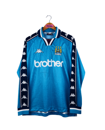 maillot vintage domicile Manchester City 1997/1999 manches longues