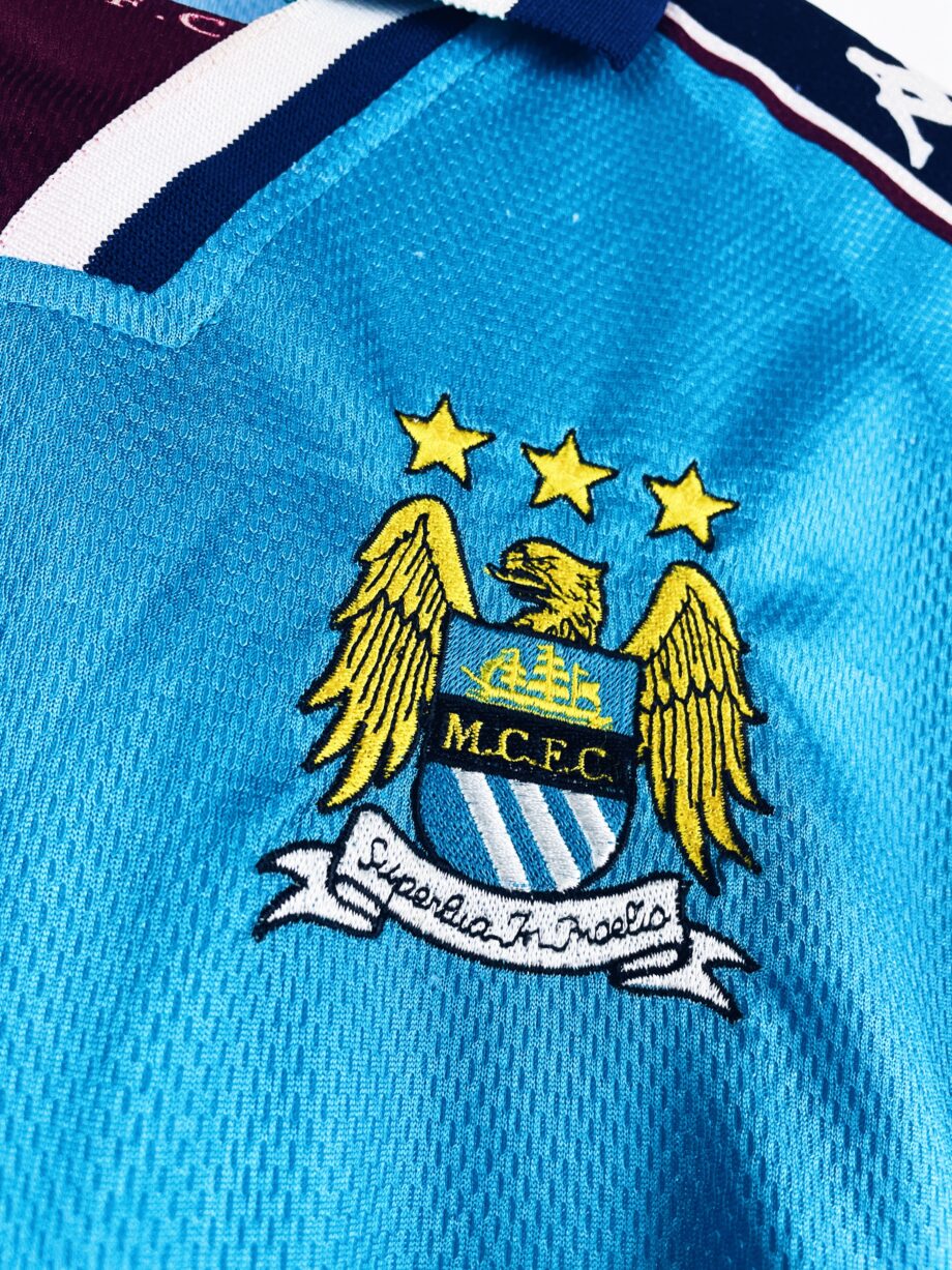 maillot vintage domicile Manchester City 1997/1999 manches longues