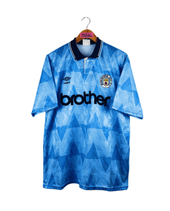 maillot vintage domicile Manchester City 1989/1991