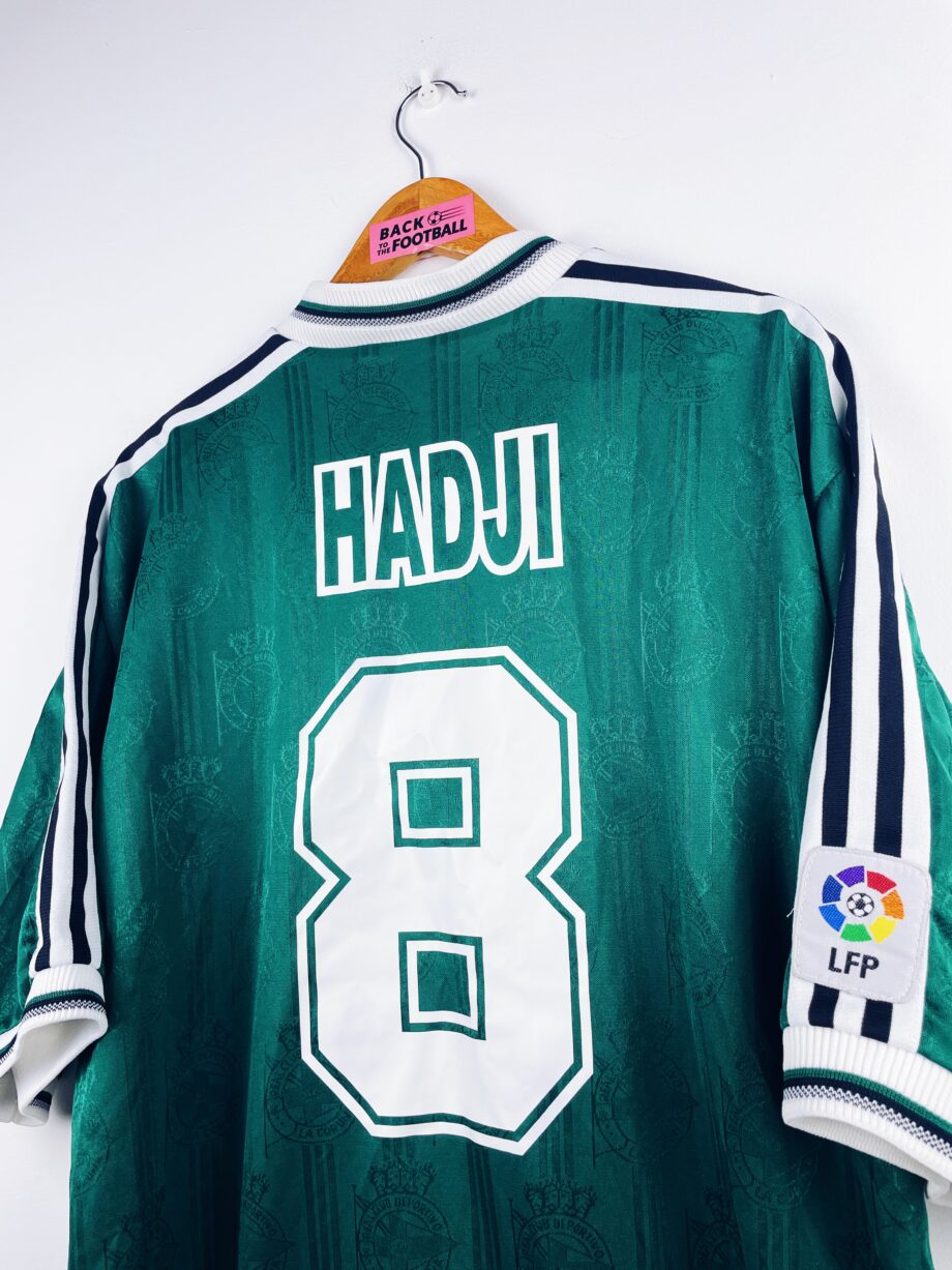 maillot vintage extérieur du Deportivo la Corogne 1997/1998 porté (match worn) par Hadji #8