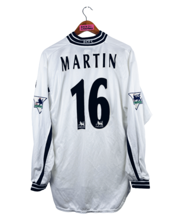 maillot vintage domicile de Derby County 1999/2001 manches longues porté (match worn) par Lilian Martin #16