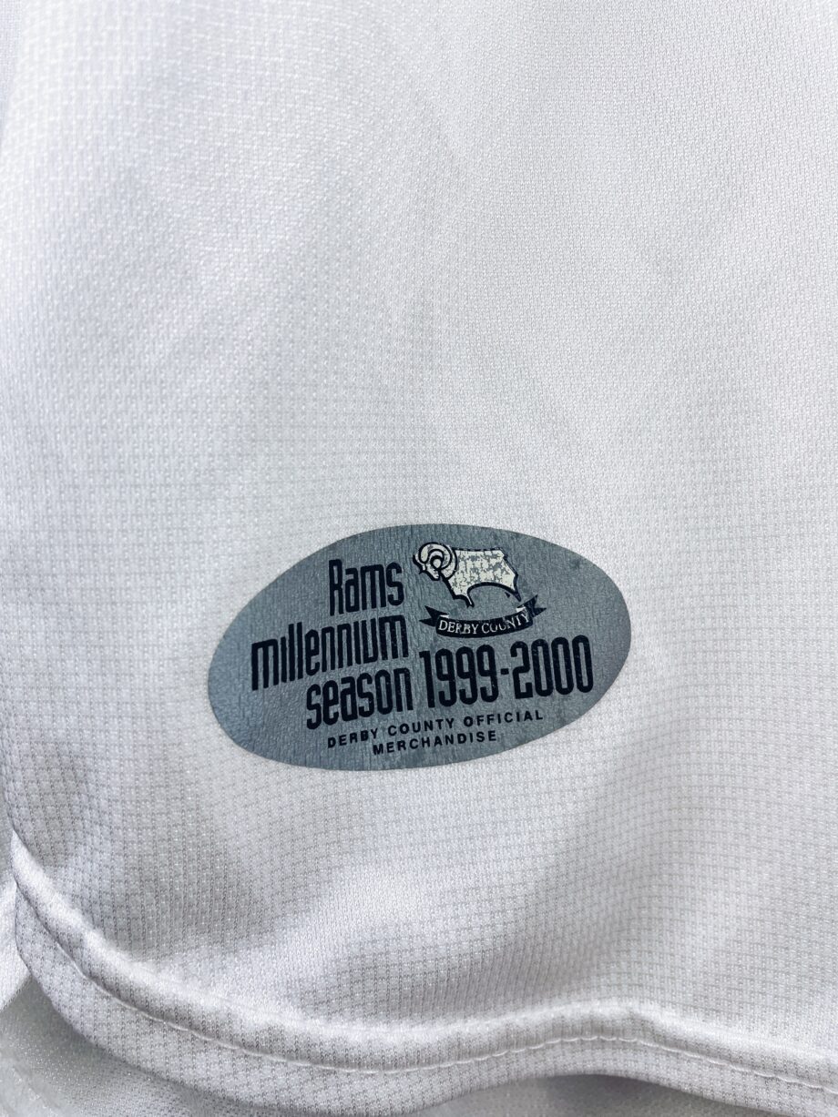 maillot vintage domicile de Derby County 1999/2001 manches longues porté (match worn) par Lilian Martin #16