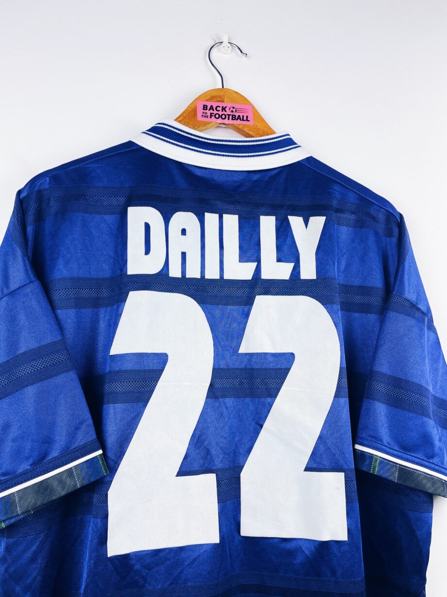 maillot vintage domicile de l'Ecosse 1998 porté (match worn) par Dailly #22