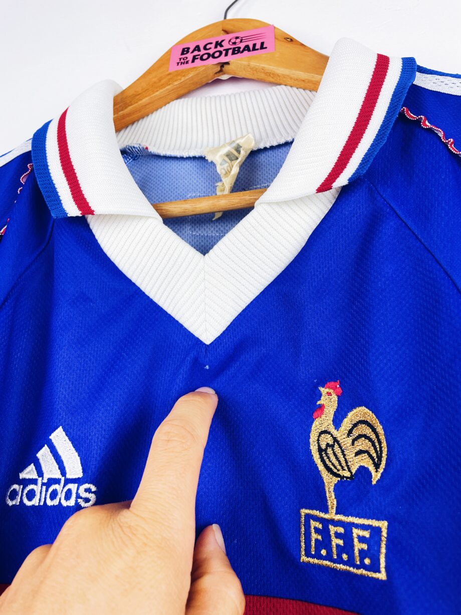 maillot vintage domicile de l'équipe de France 1998