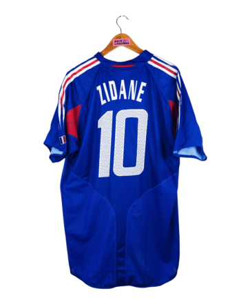 maillot vintage domicile de l'équipe de France 2004 floqué Zidane #10 BNWT