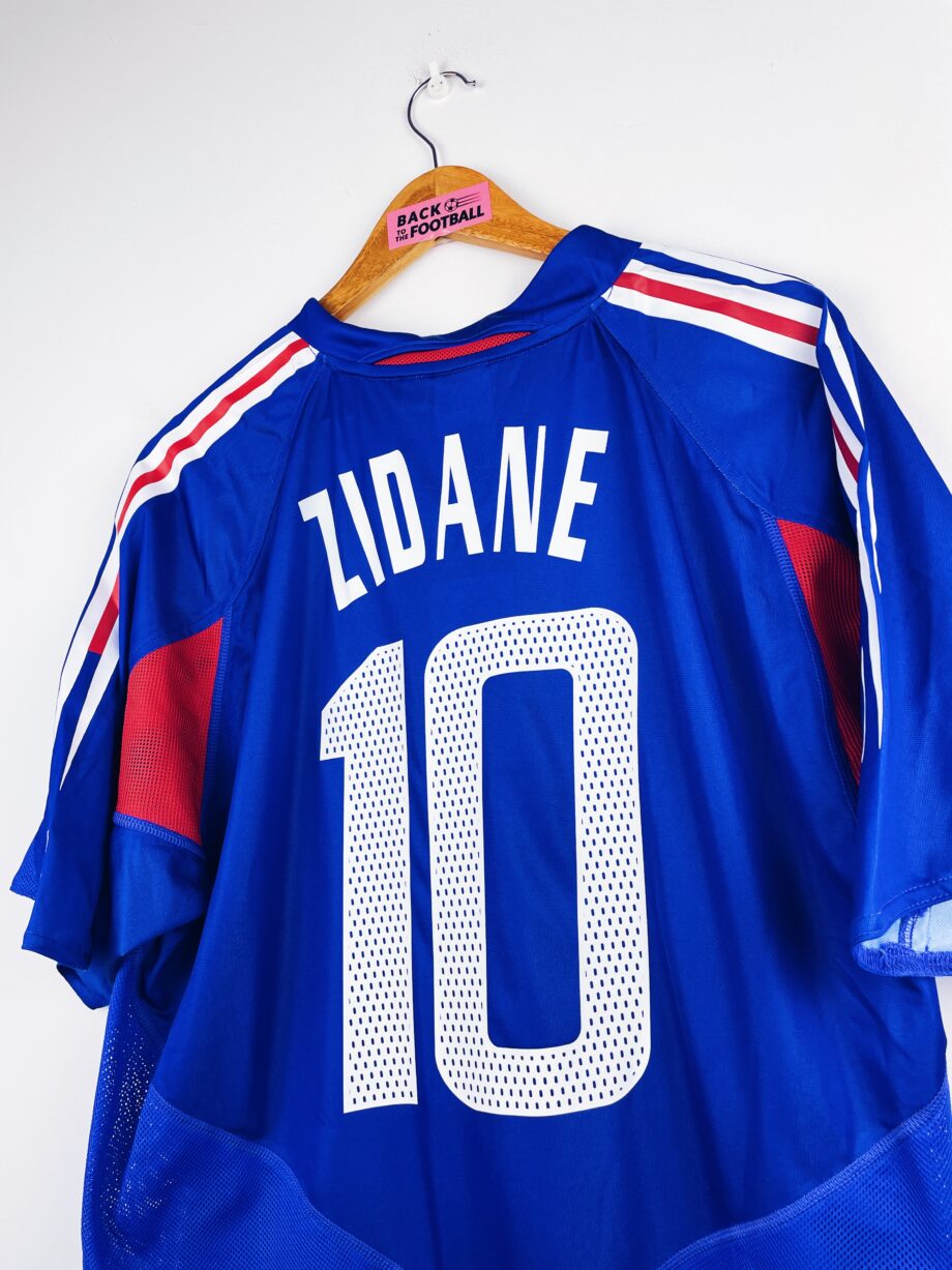 maillot vintage domicile de l'équipe de France 2004 floqué Zidane #10 BNWT