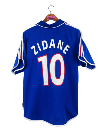 maillot vintage domicile équipe de France 2000 floqué Zidane #10