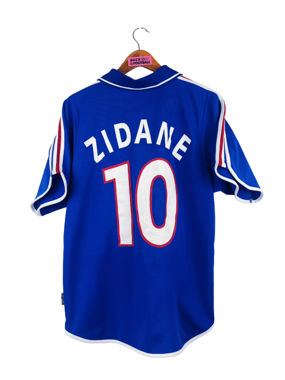 maillot vintage domicile équipe de France 2000 floqué Zidane #10