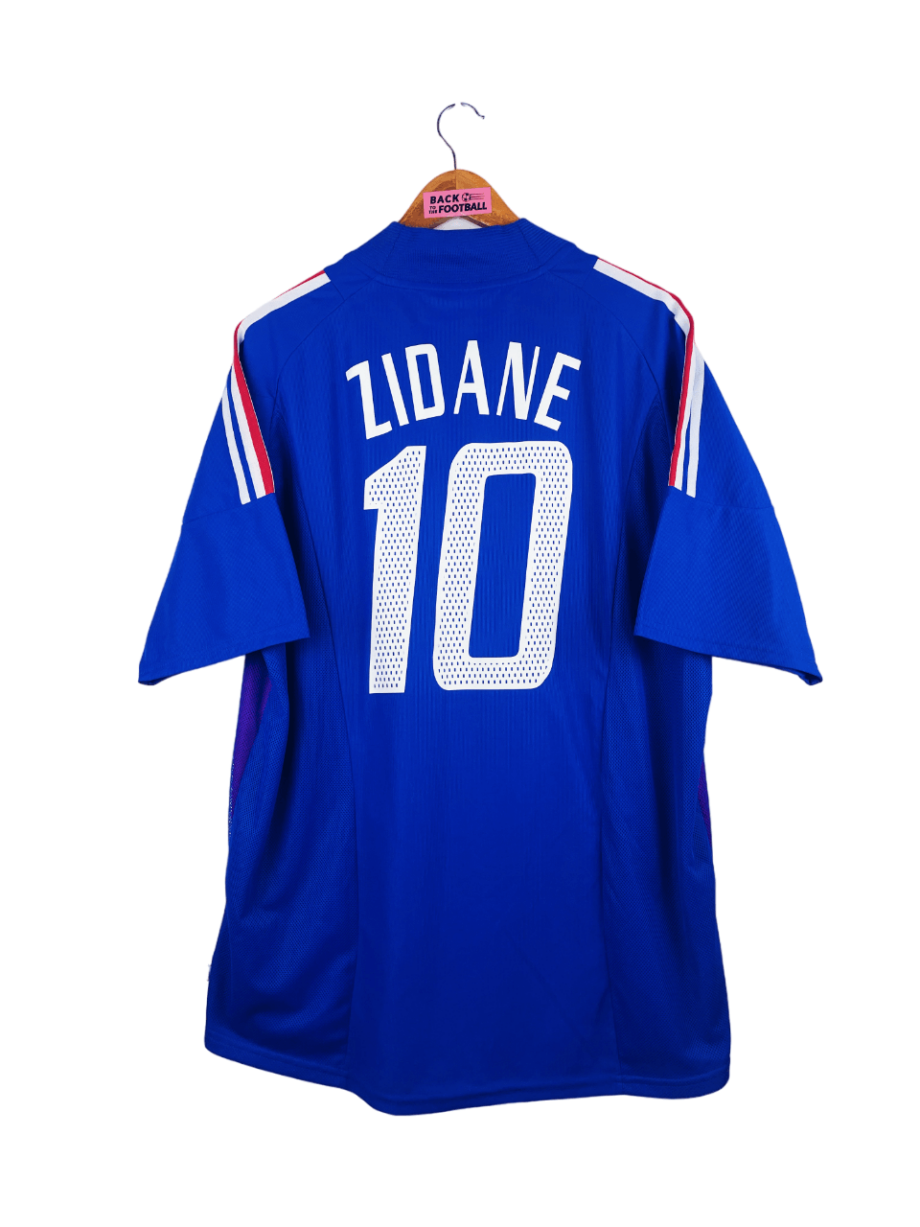 maillot vintage domicile équipe de France 2002 floqué Zidane #10