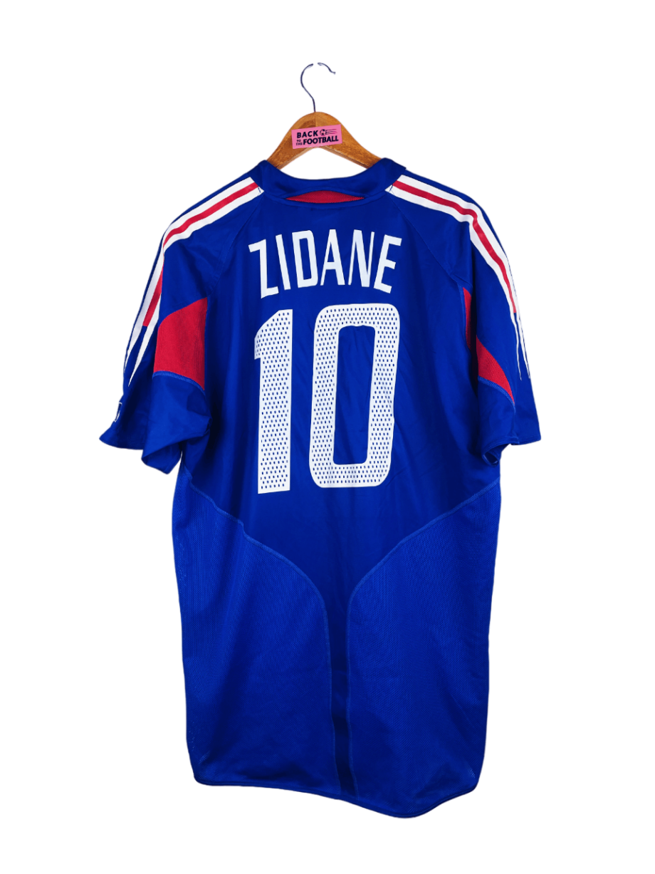 maillot vintage de l'équipe de France 2004 floqué Zidane #10