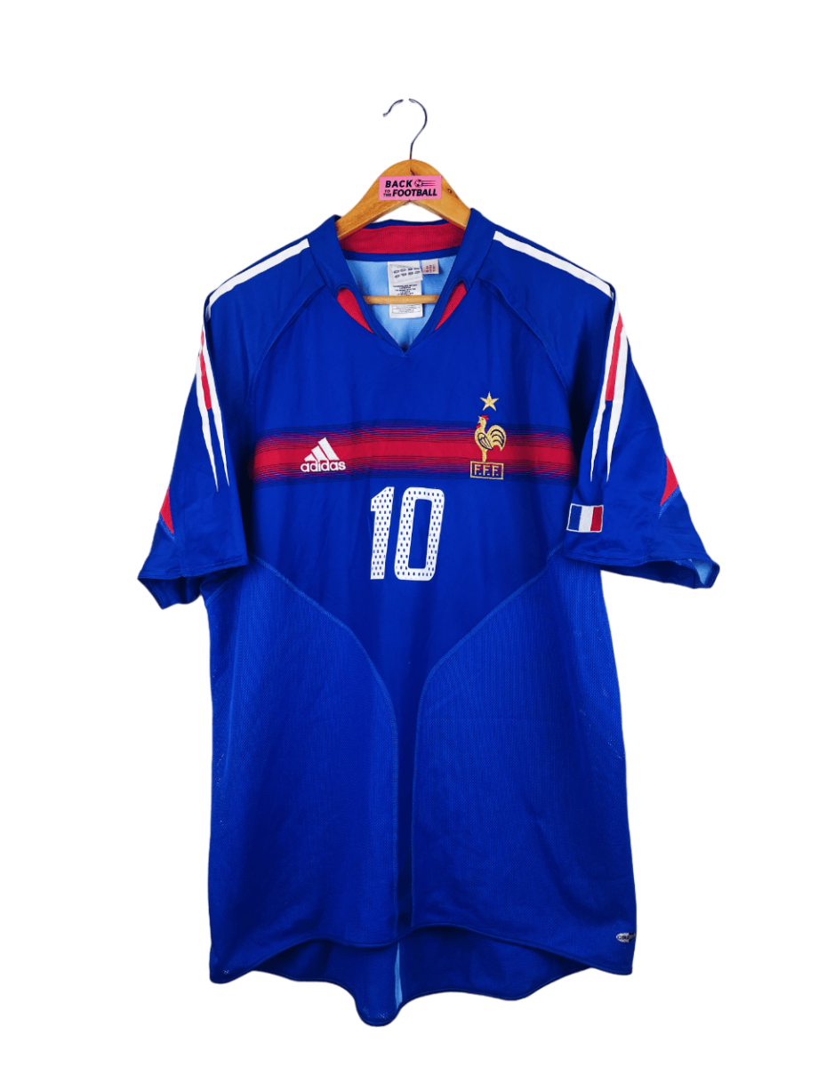 maillot vintage de l'équipe de France 2004 floqué Zidane #10