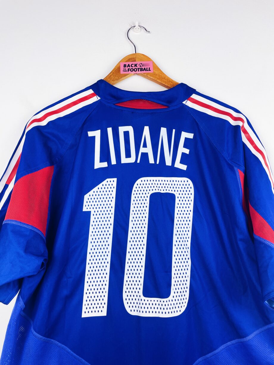 maillot vintage de l'équipe de France 2004 floqué Zidane #10