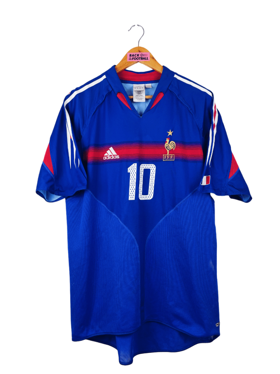 maillot vintage domicile équipe de France 2004 floqué Zidane #10