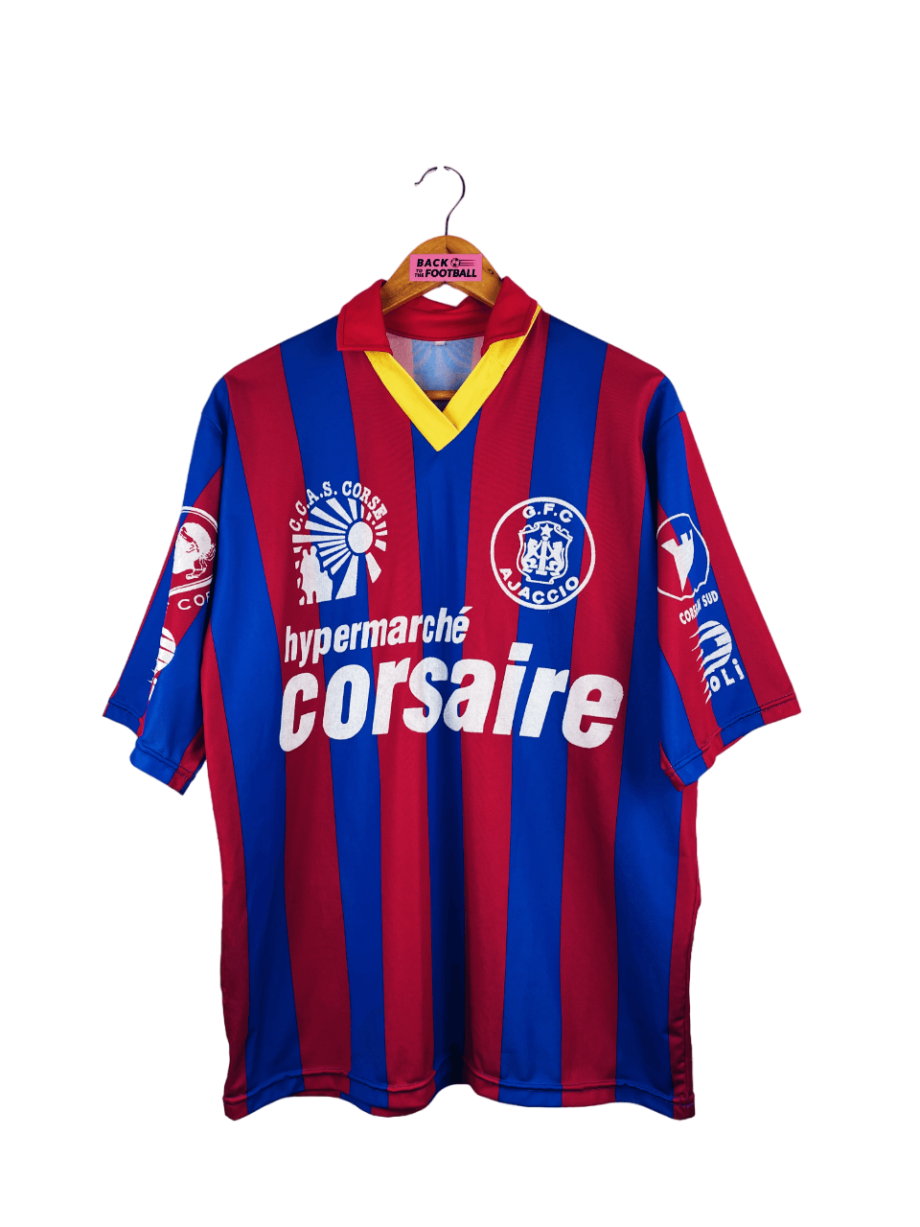 maillot vintage domicile Gazelec Ajaccio 1992/1993 floqué du numéro 7