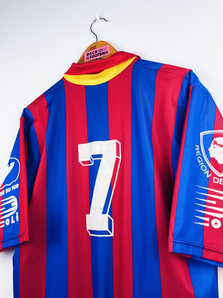 maillot vintage domicile Gazelec Ajaccio 1992/1993 floqué du numéro 7