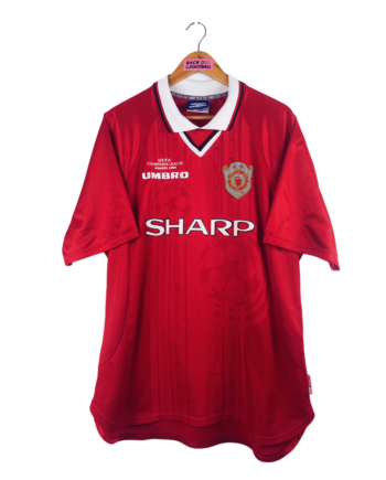 maillot vintage Manchester United 1999/2000 spécial Europe