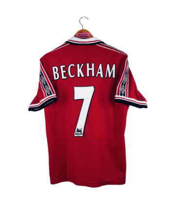 maillot vintage domicile de Manchester United 1998/2000 floqué Beckham #7