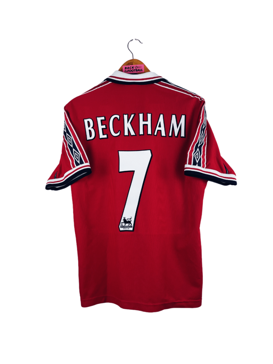 maillot vintage domicile de Manchester United 1998/2000 floqué Beckham #7