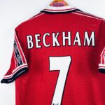 Maillot Extérieur Manchester United 1998 Manches Courtes - Beckham #7 (NEUF, Avec Patch)