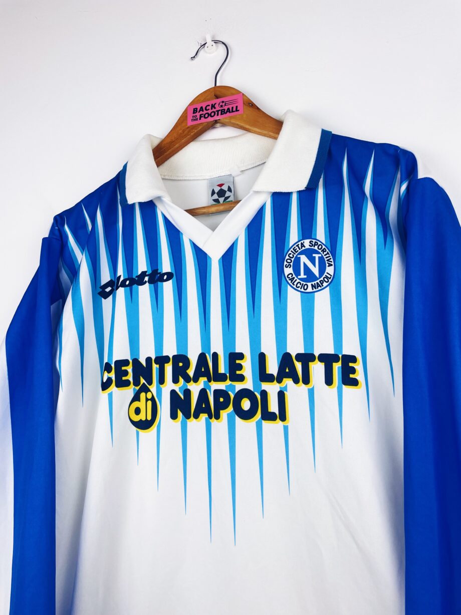 maillot vintage extérieur du Napoli 1996/1997 manches longues