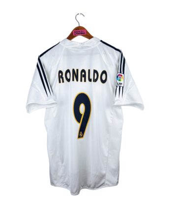 maillot vintage domicile Real Madrid 2004/2005 floqué Ronaldo #9