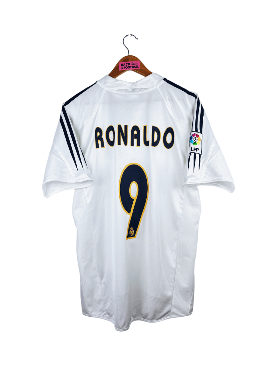 maillot vintage domicile Real Madrid 2004/2005 floqué Ronaldo #9