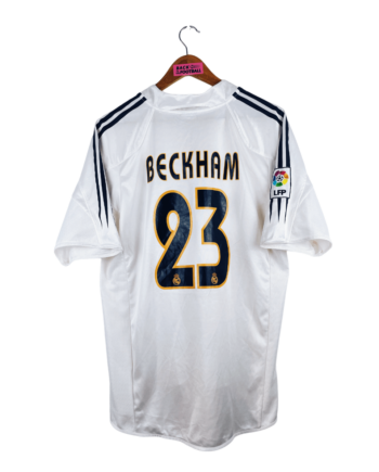 maillot vintage domicile Real Madrid 2004/2005 floqué Beckham #23