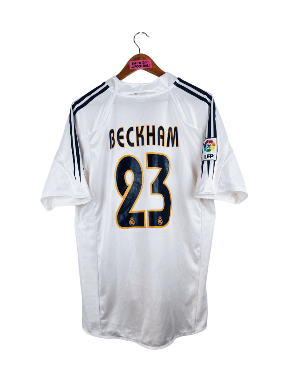 maillot vintage domicile Real Madrid 2004/2005 floqué Beckham #23