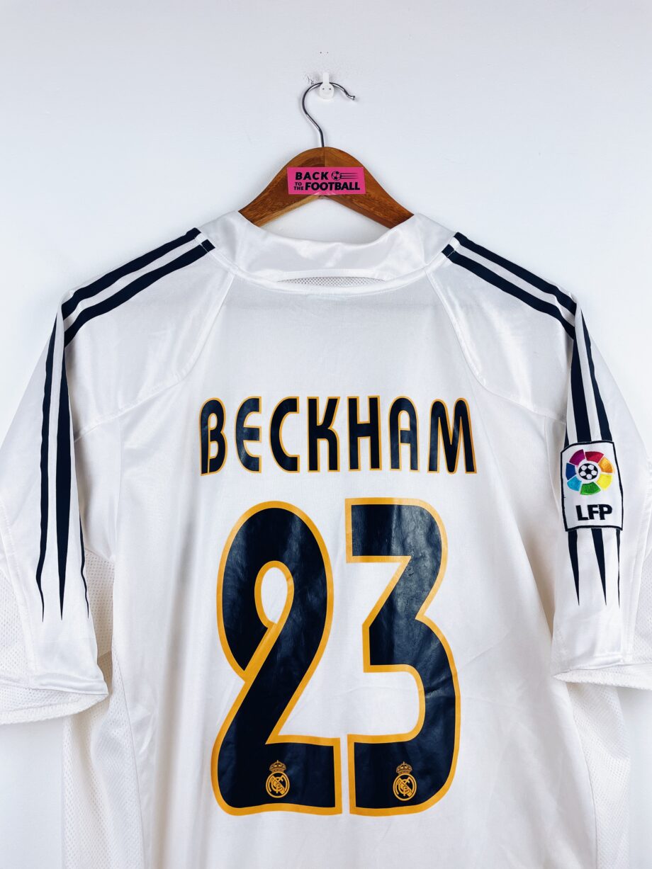 maillot vintage domicile Real Madrid 2004/2005 floqué Beckham #23