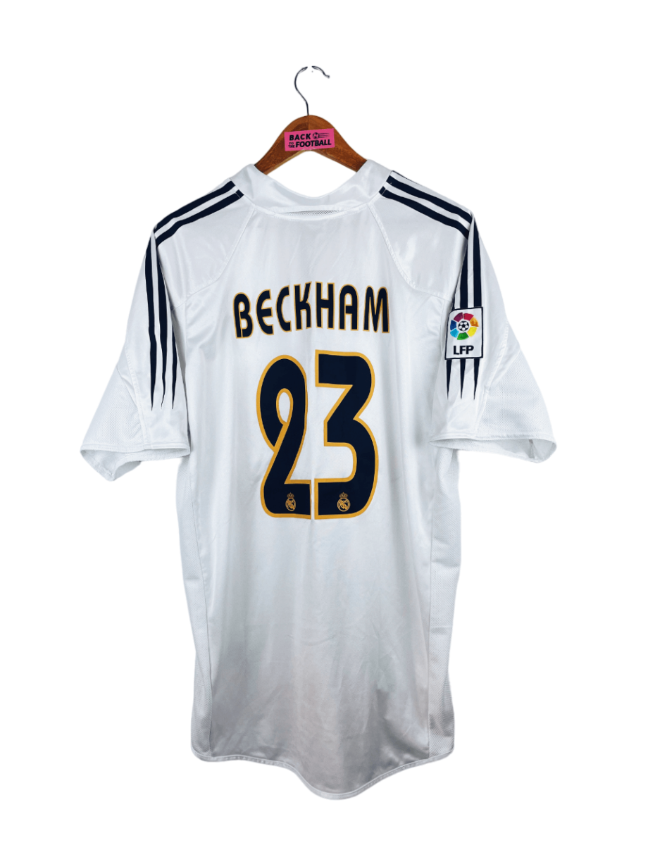 maillot vintage domicile Real Madrid 2004/2005 floqué Beckham #23